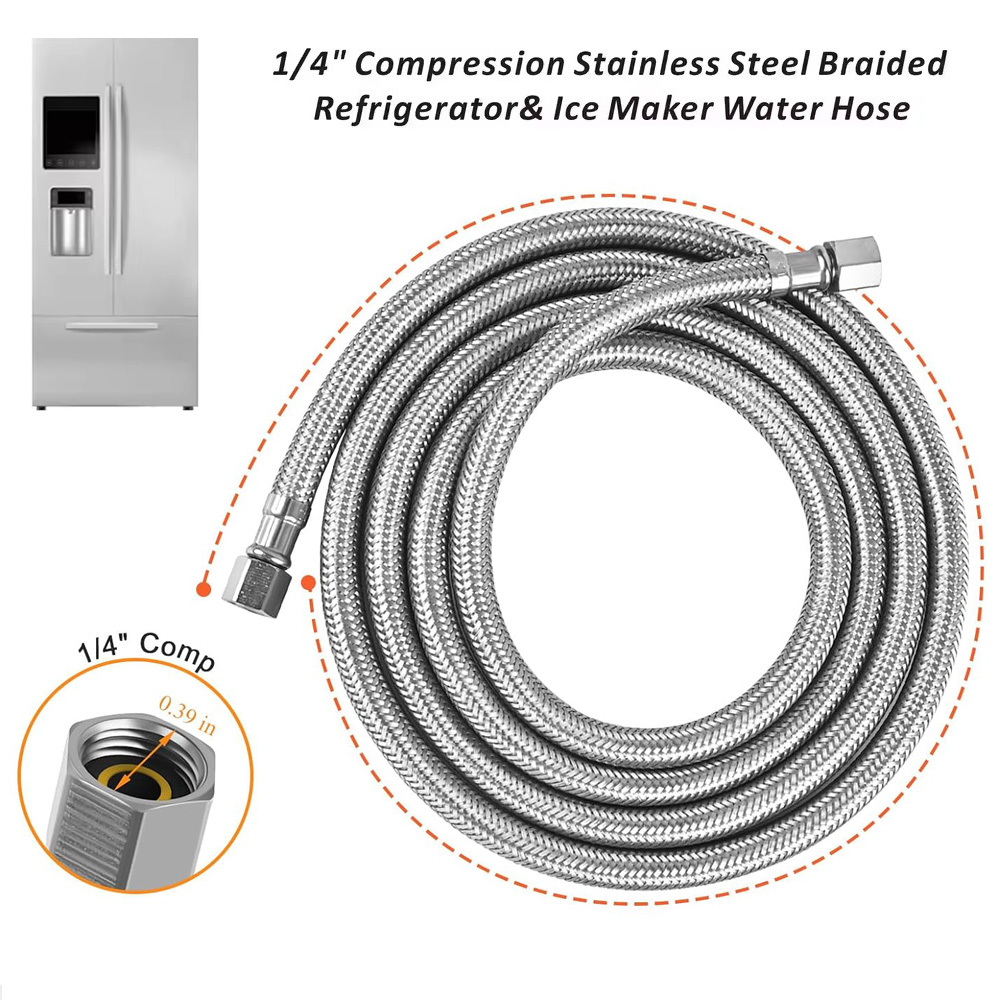 Flexible Hose Braided - Tuyau d'eau tressé en acier inoxydable