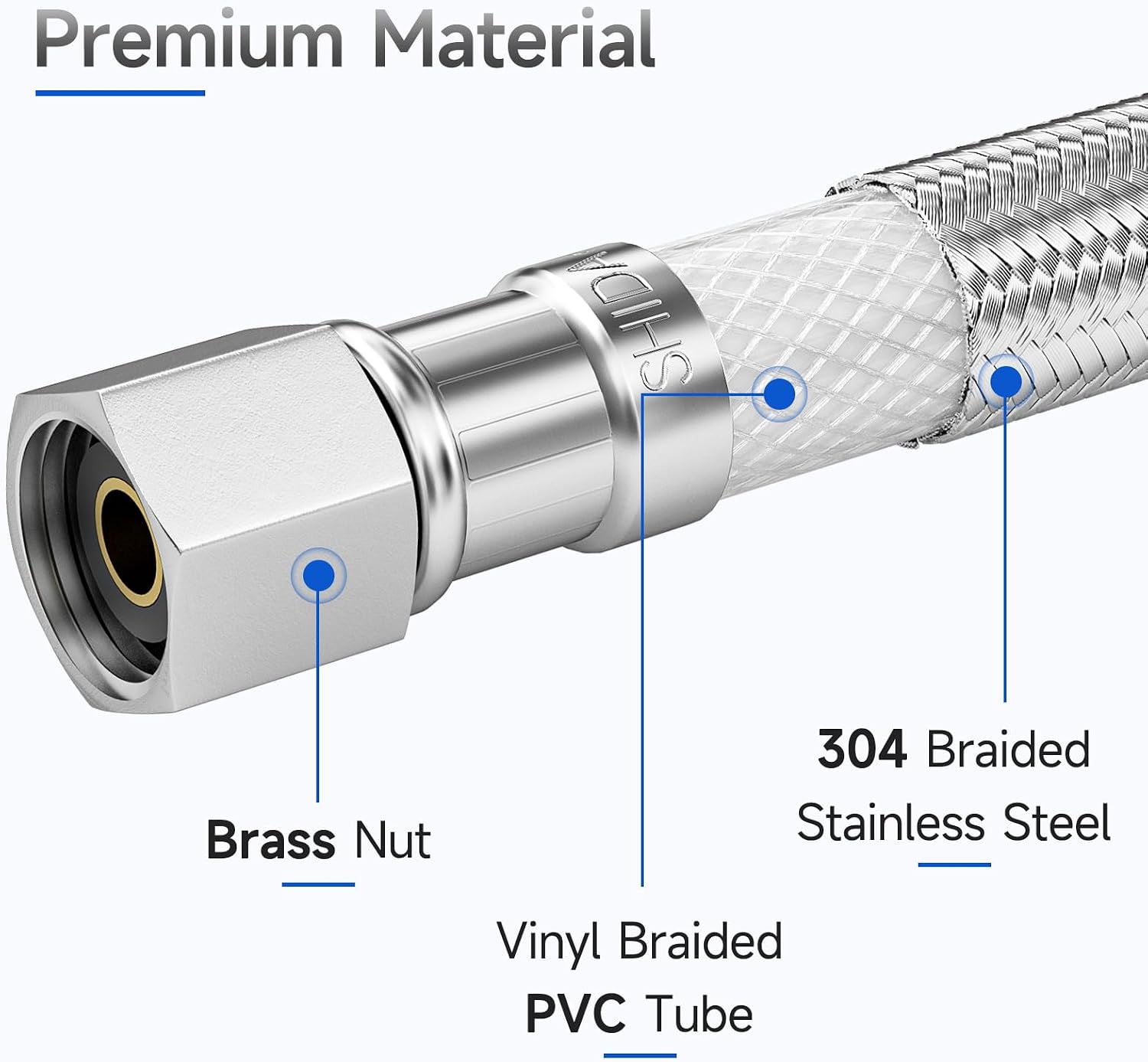 Tuyau d'eau tressé en acier in - Flexible Hose Braided avis et prix